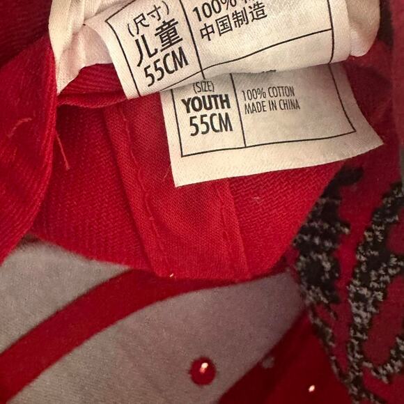 Vintage red Mickey Mouse hat youth 55cm Disney Parks - Picture 3 of 5